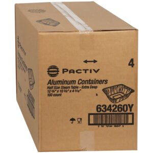 PAN FOIL 1/2 SZ XDEEP 100CT PACTIV | Corrugated Box