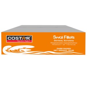CStar Swai Fillets 3-5oz IQF 15lb | Corrugated Box