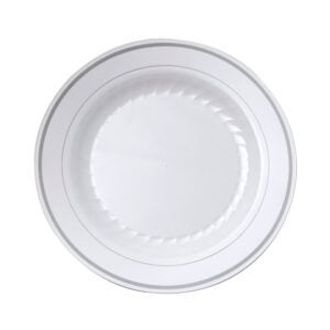 9″ White Plastic Plates | Raw Item