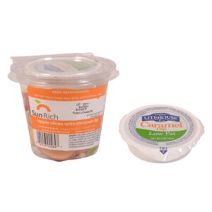 Fresh Cut Sliced Apples with Caramel Dip | Packaged