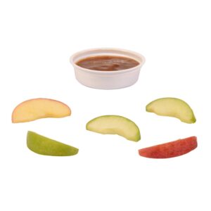 Fresh Cut Sliced Apples with Caramel Dip | Raw Item