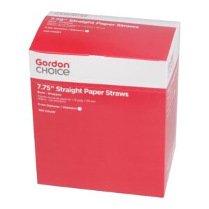 Black Jumbo Paper Straw | Packaged