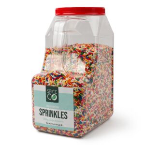 SpiceCo Rainbow Sprinkles 7lb | Packaged