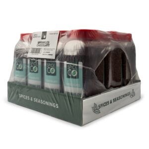 SpiceCo Chocolate Sprinkles 24oz | Corrugated Box