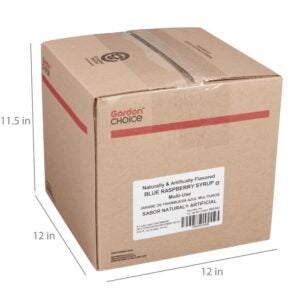 Blue Raspberry Syrup | Corrugated Box