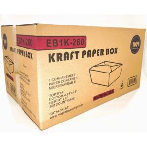 Rerobox Kraft #1 Takeout Box 360ct | Corrugated Box