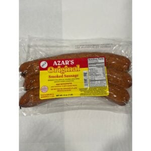 Azar Smk Mild Sausage Lnk 14Z | Packaged