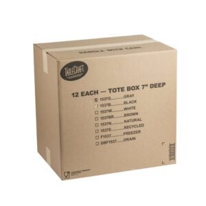 BOX BUS 7″ GRY 12-1CT TBLCRFT | Corrugated Box