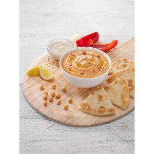 Roasted Red Pepper Hummus | Styled