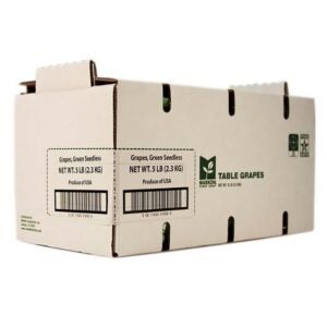 Seedless White Grapes 1-5lb | Corrugated Box