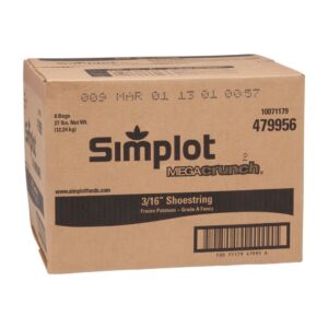 6-4.5# JULIENNE FRIES MEGA CR SIMPLOT | Corrugated Box