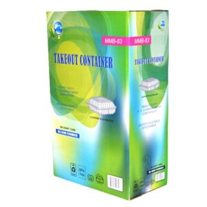 Rerobox MFPP Hinged 8x8x3 3-Comp 180ct | Corrugated Box