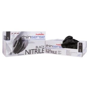 Small Black Nitrile Powder Free Gloves | Styled