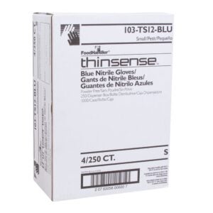 Small Blue Nitrile Powder Free Gloves | Corrugated Box