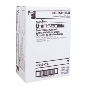 Medium Blue Nitrile Powder Free Gloves | Corrugated Box