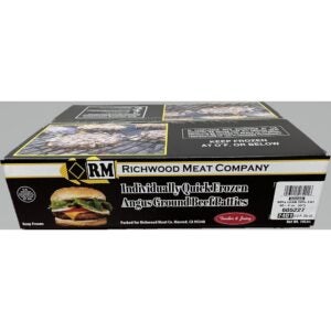 Angus Ground Beef Patties, 1/4 lb. | Corrugated Box