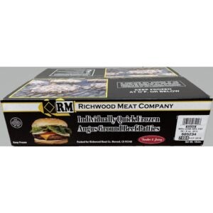 Angus Ground Beef Patties, 1/2 lb. | Corrugated Box