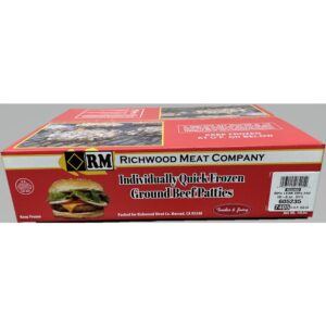 Ground Beef Patties, 1/2 lb. | Corrugated Box