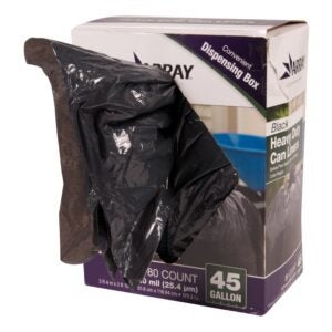 Black Heavy Duty Can Liners | Packaged