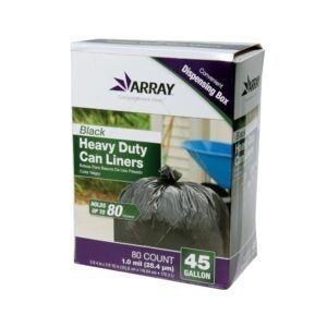 Black Heavy Duty Can Liners | Packaged
