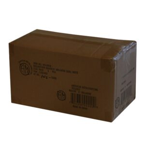 5″ White Square Bowl | Corrugated Box