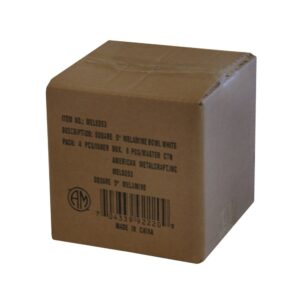 5″ White Square Bowl | Packaged