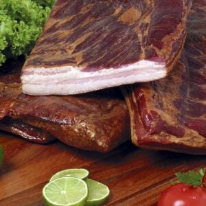 1/2 Slab Cherry Smoked Bacon | Styled