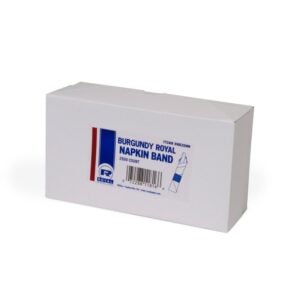 Burgundy Napkin Bands | Packaged