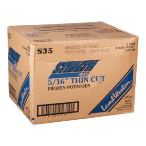Reg Cut Fries 5/16″ 6-5 lb | Corrugated Box