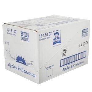 Apple Cinnamon Instant Cup Oatmeal | Corrugated Box