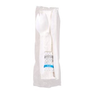 Cutlery Kit Spork Knf Nap S&p 250 | Packaged