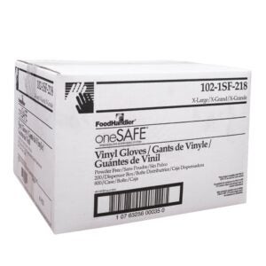 GLOVE VNYL DISP XL PF 4-200 ONESAFE | Corrugated Box