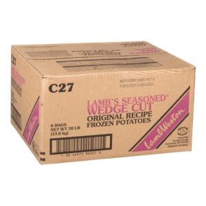 Seasoned Wedge Cut Original Recipe French Fries | Corrugated Box