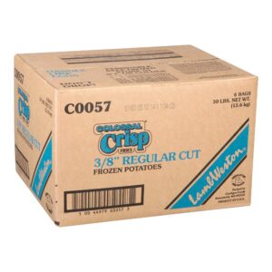 Colossal Crisp 3/8″ Regular Cut French Fries | Corrugated Box
