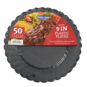 9″ Plastic Plates | Packaged