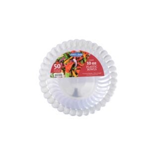 Heavyweight Clear Plastic Bowls | Packaged