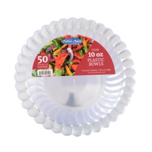 Heavyweight Clear Plastic Bowls | Packaged