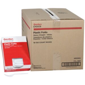 White Plastic Forks | Styled