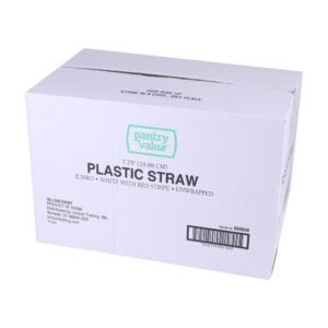 Red and White Straws | Corrugated Box