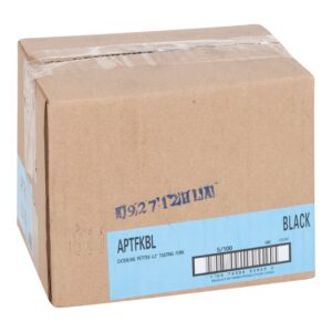 Black Plastic Petite Forks | Corrugated Box