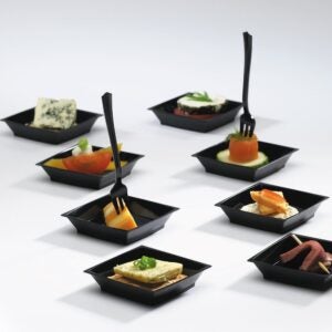 Black Plastic Petite Forks | Styled