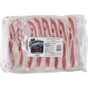 Hardwood-Smoked Laid-Out Bacon, 18-22 Slices Per Pound | Packaged