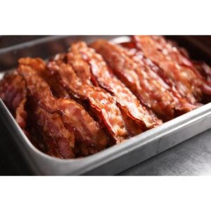 Hardwood-Smoked Laid-Out Bacon, 18-22 Slices Per Pound | Styled