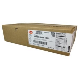 Boneless Skin-On Chicken Thigh Fillets | Corrugated Box