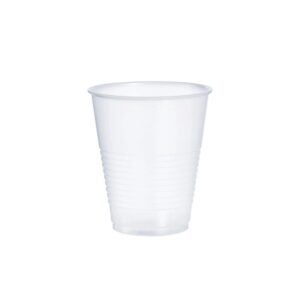 CUP PLAS 12Z SQT TRANS RIBBED 1M | Raw Item