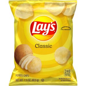 Regular Lays Single Serve Potato Chips | Packaged