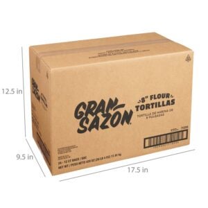 8″ Flour Tortilla | Corrugated Box