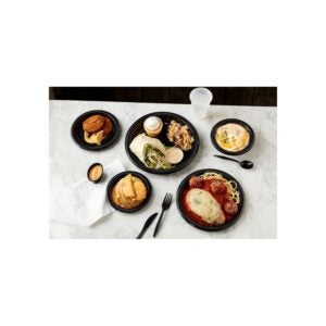 PLATE PLAS 9″ BLK 400CT PACTIV | Styled