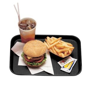 24-GFS FAST FOOD TRAY BLAC 1216FF-110 | Styled