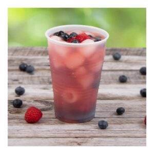 CUP PLAS CLD 16Z RIBBED TRANSL | Styled